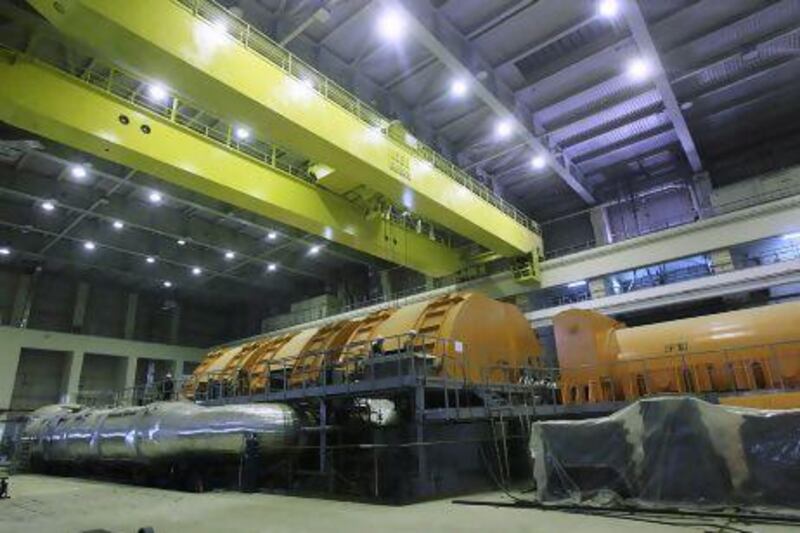 An interior view of the Bushehr nuclear power plant, some 1,200km south of Tehran. Iran says it is preparing to join a key global atomic safety convention.