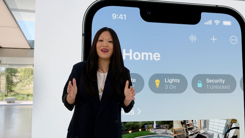 Apple's Corey Wang talks about the redesigned Home app in the keynote video. Photo: Apple