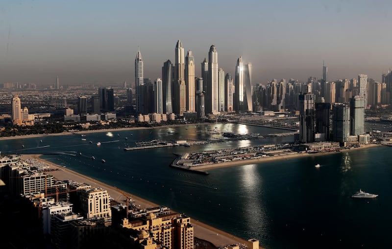 The Dubai skyline. The UAE introduced federal corporate tax with a standard statutory rate of 9 per cent last year. AP