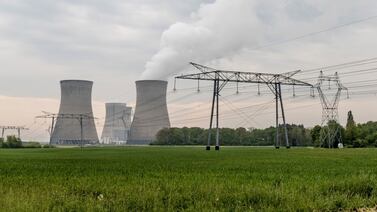 High voltage power lines and cooling towers at the Dampierre-en-Burly nuclear power plant, operated by Electricite de France SA (EDF), in Dampierre-en-Burly, France. Bloomberg