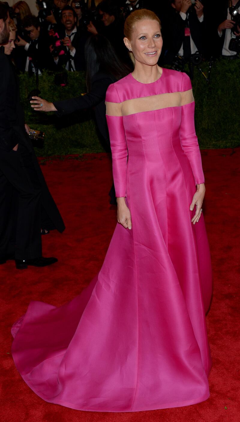 epa03690109 US actress Gwyneth Paltrow attends the 'Punk: Chaos to Couture' Costume Institute Gala at the Metropolitan Museum of Art in New York, New York, USA, 06 May 2013.  EPA/JUSTIN LANE