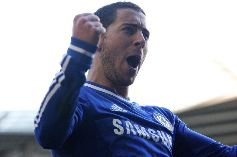 Eden Hazard has nine goals in 21 Premier League games for Chelsea this year. Lindsey Parnaby / AFP