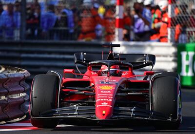 Ferrari's Monegasque driver Charles Leclerc during the second practice session in Monaco. AFP