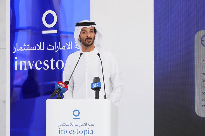 Abdulla bin Touq, Minister of Economy, said Investopia aims to start a discussion that drives global investment and accelerates innovation. Photo: Ministry of Economy