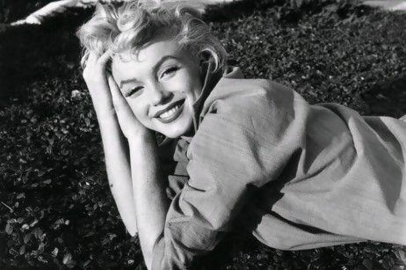 Marilyn Monroe was becoming a major star when this photograph was taken in 1954.