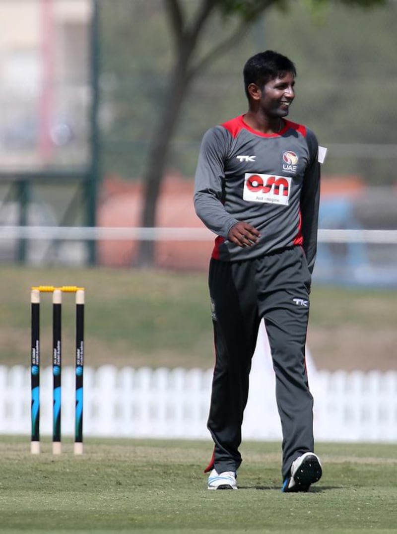 Krishnachandran Karate: The Keralite all-rounder is still in Dubai, working in customer services for Dnata, the airport services arm of Emirates. He plays for Fly Emirates in domestic cricket, and, now aged 34, craves a return to the national team. Pawan Singh / The National