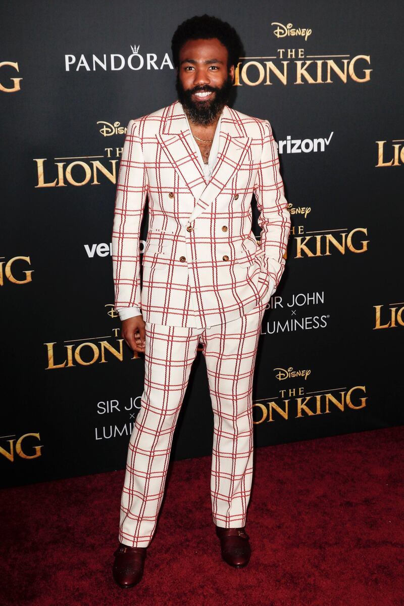 Donald Glover arrives for the world premiere of Disney's 'The Lion King' at the Dolby Theatre on July 9, 2019. EPA