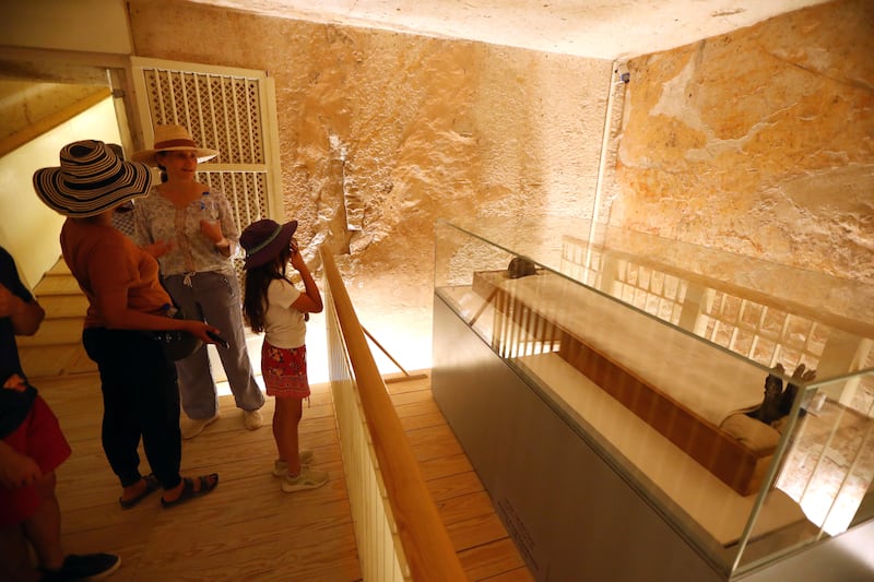 Tourists visit the tomb of King Tutankhamun as Egypt marks the 100th anniversary of its discovery. EPA