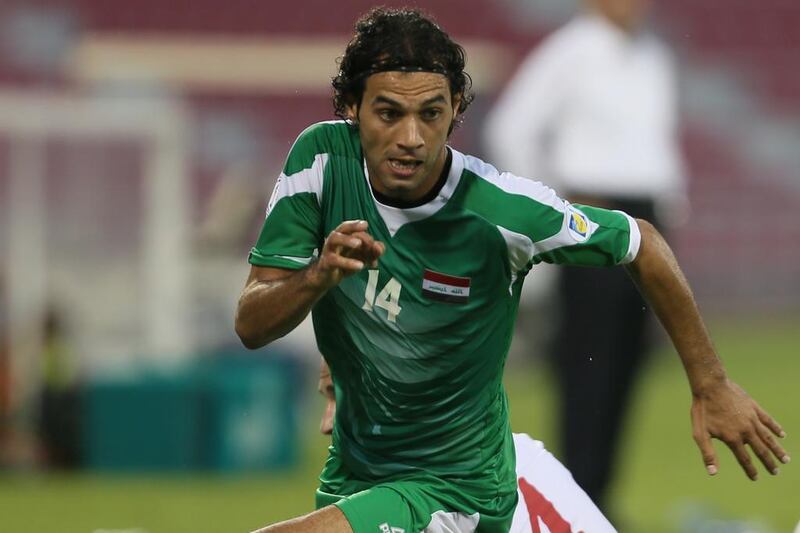Iraqi footballer Ahmed Yasin has been called the 'Iraqi Cristiano Ronaldo' in his home country. Karim Jaafar/ Al Watan Doha / AFP