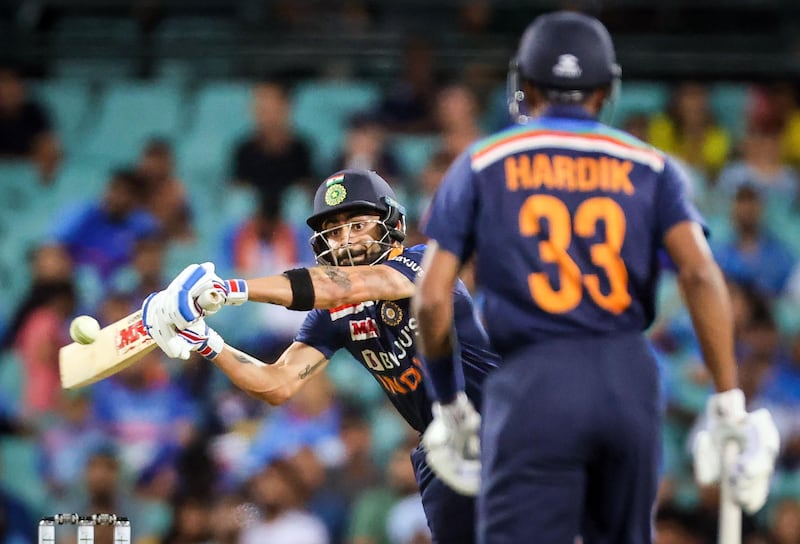 India's captain Virat Kohli made a fine 40 at the Sydney Cricket Ground. AFP