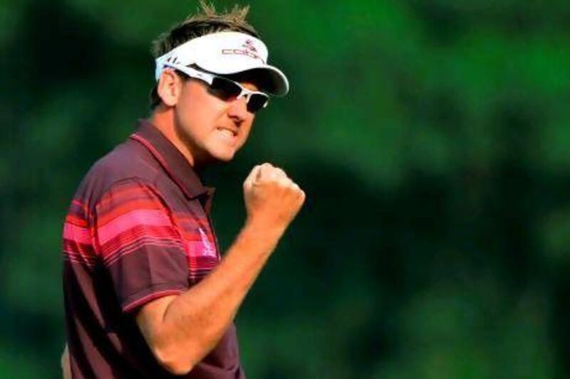 Ian Poulter followed up his Ryder Cup performance with a title win at the WGC-HSBC Champions in Shenzen, China, last week. Mark Ralston / AFP