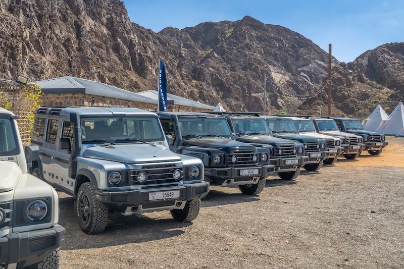 The National tests the Ineos Grenadier in the rock-strewn desert between Dubai and Hatta. All photos: Ineos