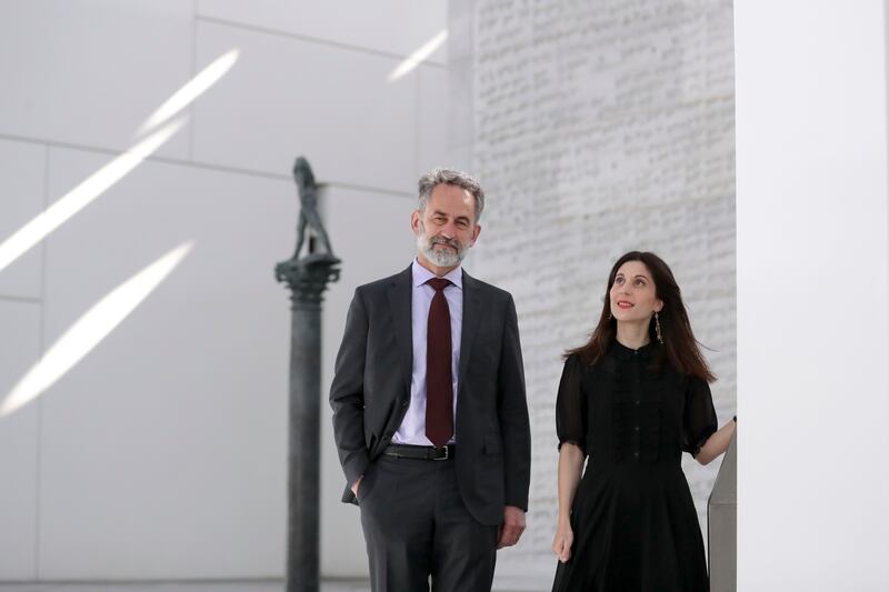 Bertrand Rondot and Helene Delalex, curators of Versailles and the World.