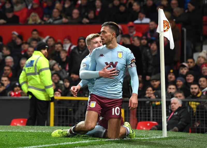 Left midfield: Jack Grealish (Aston Villa) – Was the outstanding player on the pitch at Old Trafford, even without factoring in an outstanding goal to put Villa ahead. Getty Images