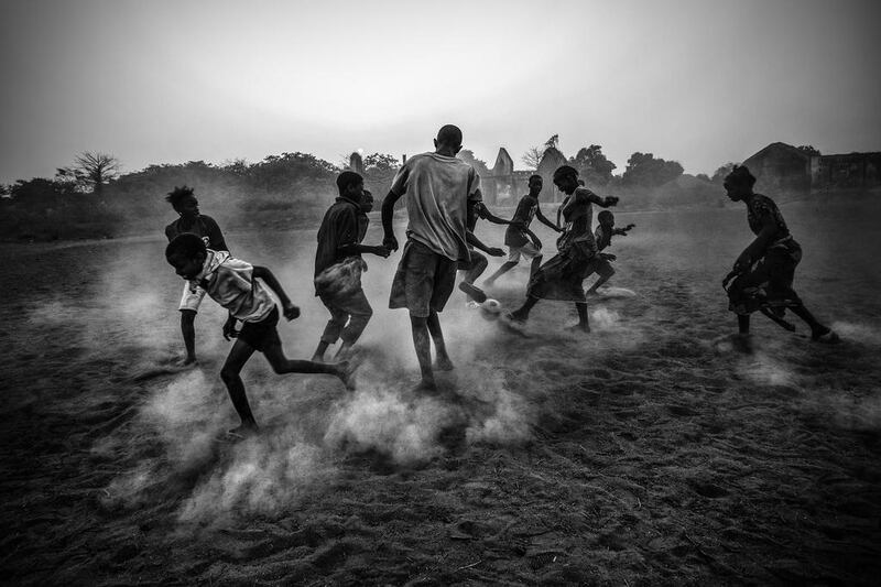Football in Guinea Bissau, March 3, 2012, by Daniel Rodrigues (Portuguese, born in France 1987). Courtesy Daniel Rodrigues