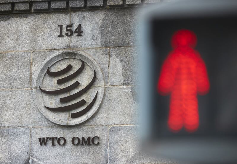 The World Trade Organisation building in Geneva. A ministerial meeting was held to discuss a draft agreement on curbing subsidies for the fisheries industry. Denis Balibouse / REUTERS