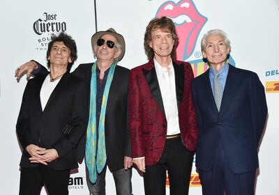 From left to right: Ronnie Wood, Keith Richards, Mick Jagger and Charlie Watts, the current line-up of the Rolling Stones. AP