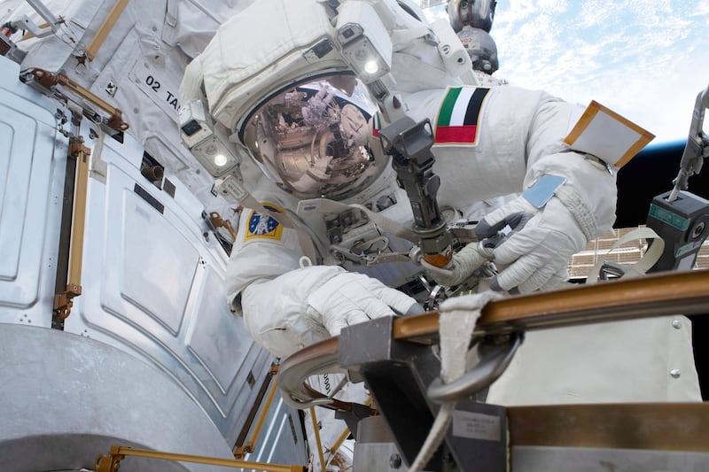 On April 28 he became the first Arab to perform a spacewalk. Photo: Sultan Al Neyadi / X