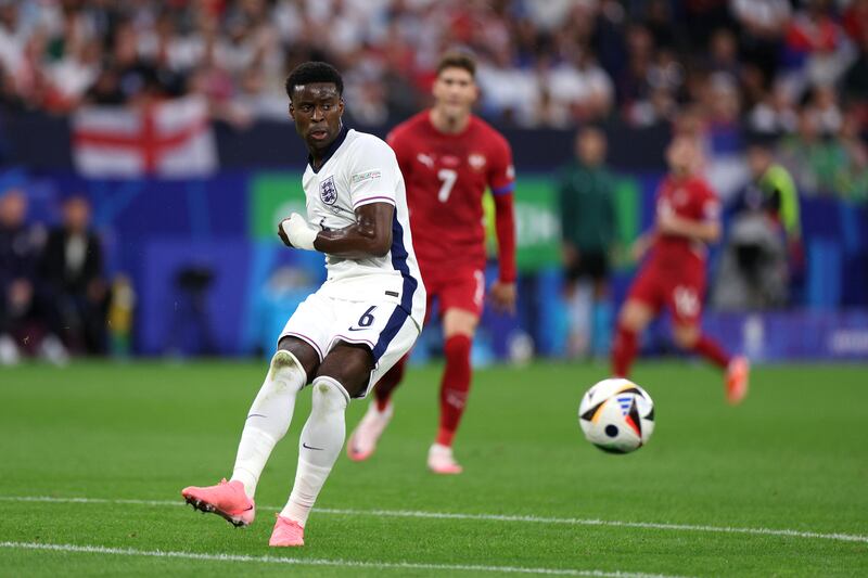 Looked comfortable stepping into Harry Maguire's shoes. He showed a good reading of the game and sound decision-making. Made some well-timed tackles and threaded some nice passes to Bellingham. An impressive showing that will have eased some of the doubts over England's back line. Getty Images