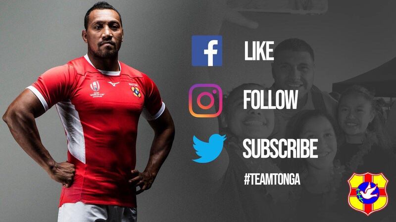 19: Tonga – The least elaborate of the Pacific Nations for this World Cup. The red home shirt is solid, but lacking sharpness from their supplier Mizuno. The away kit, sadly not pictured yet, is a white alternative. Image via Twitter