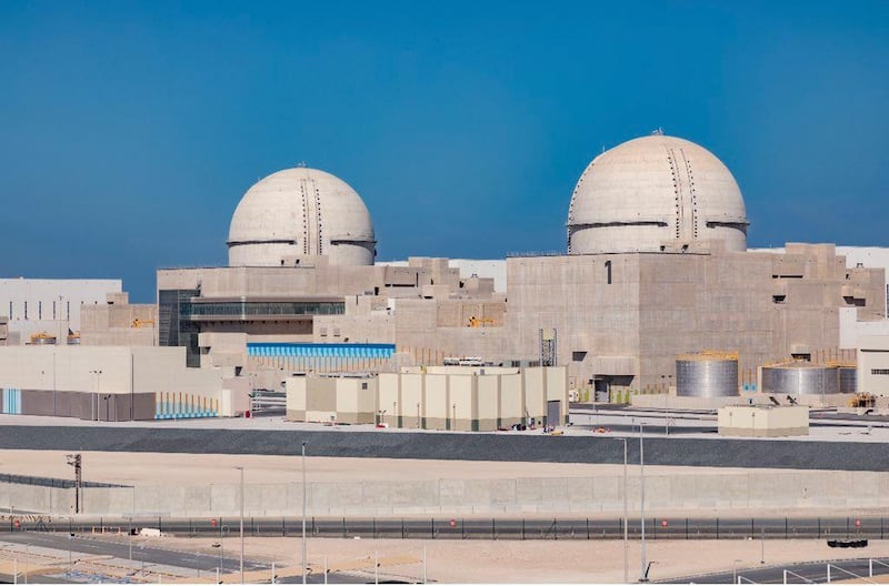 The Barakah nuclear power plant connected to the UAE grid for the first time last month. The National