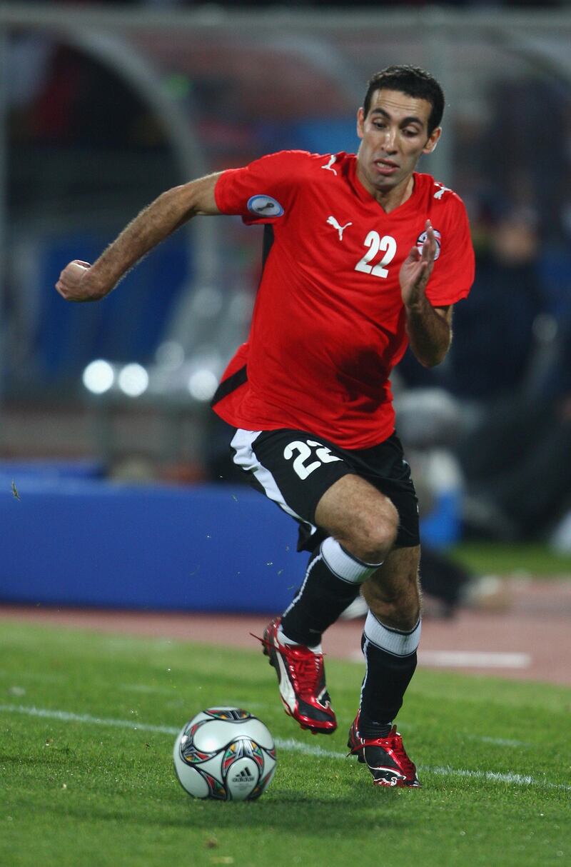 RUSTENBURG, SOUTH AFRICA - JUNE 21:  Mohamed Aboutrika of Egypt runs with the ball during the FIFA Confederations Cup match between Egypt and USA at Royal Bafokeng Stadium on June 21, 2009 in Rustenburg, South Africa.  (Photo by Jamie McDonald/Getty Images)