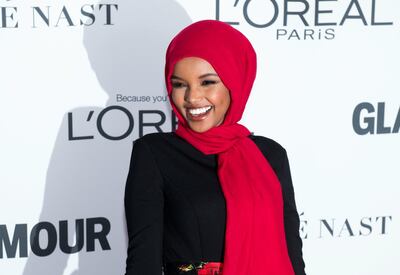 NEW YORK, NY - NOVEMBER 13:  Halima Aden attends the 2017 Glamour Women of The Year Awards at Kings Theatre on November 13, 2017 in New York City.  (Photo by Noam Galai/WireImage)