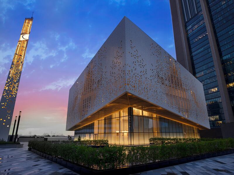 DIFC Grand Mosque at Dubai International Financial Centre. Photo: DIFC