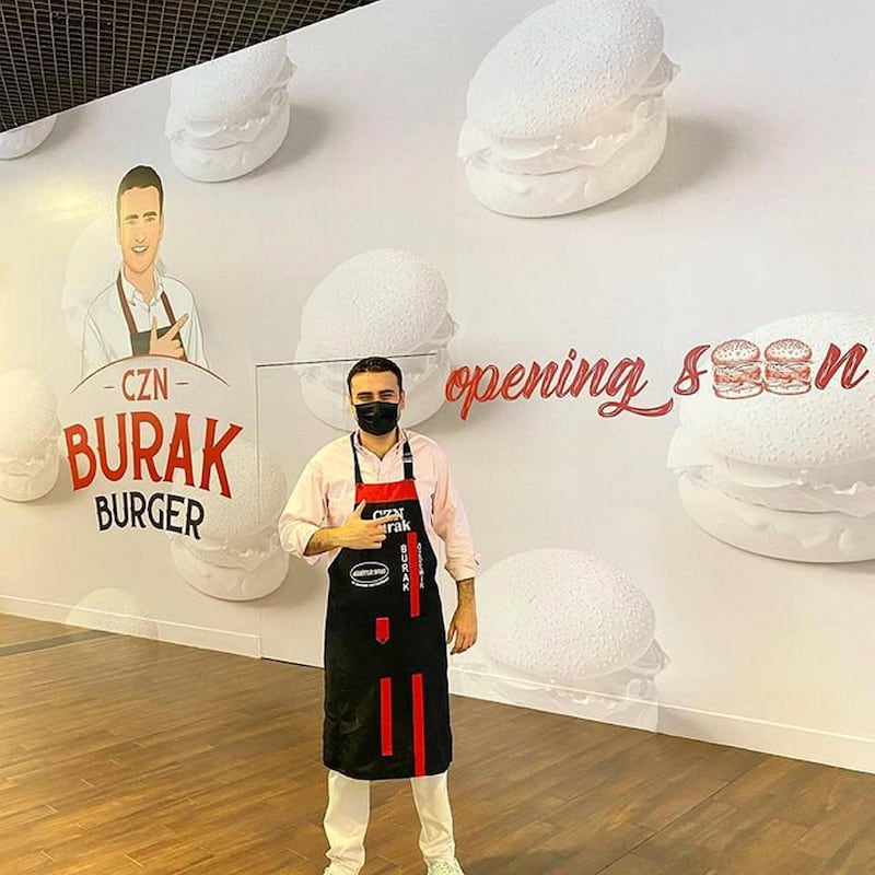 Famed Turkish chef Burak Ozdemir will be opening a burger restaurant at The Dubai Mall. Instagram / CznBurak 