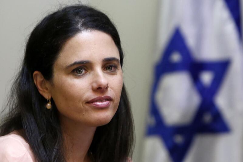Israel's new justice minister Ayelet Shaked on May 6, 2015. She was once compared to Adolf Hitler by Turkish president Recep Tayyip Erdogan. Gali Tibbon/AFP Photo

