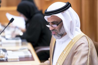 ABU DHABI, UNITED ARAB EMIRATES. 7 JANUARY 2020. 
FNC Dubai member HAMAD AHMED SULTAN ALRAHOOMI
at the Federal National Council’s second session of the year.
(Photo: Reem Mohammed/The National)

Reporter:
Section: