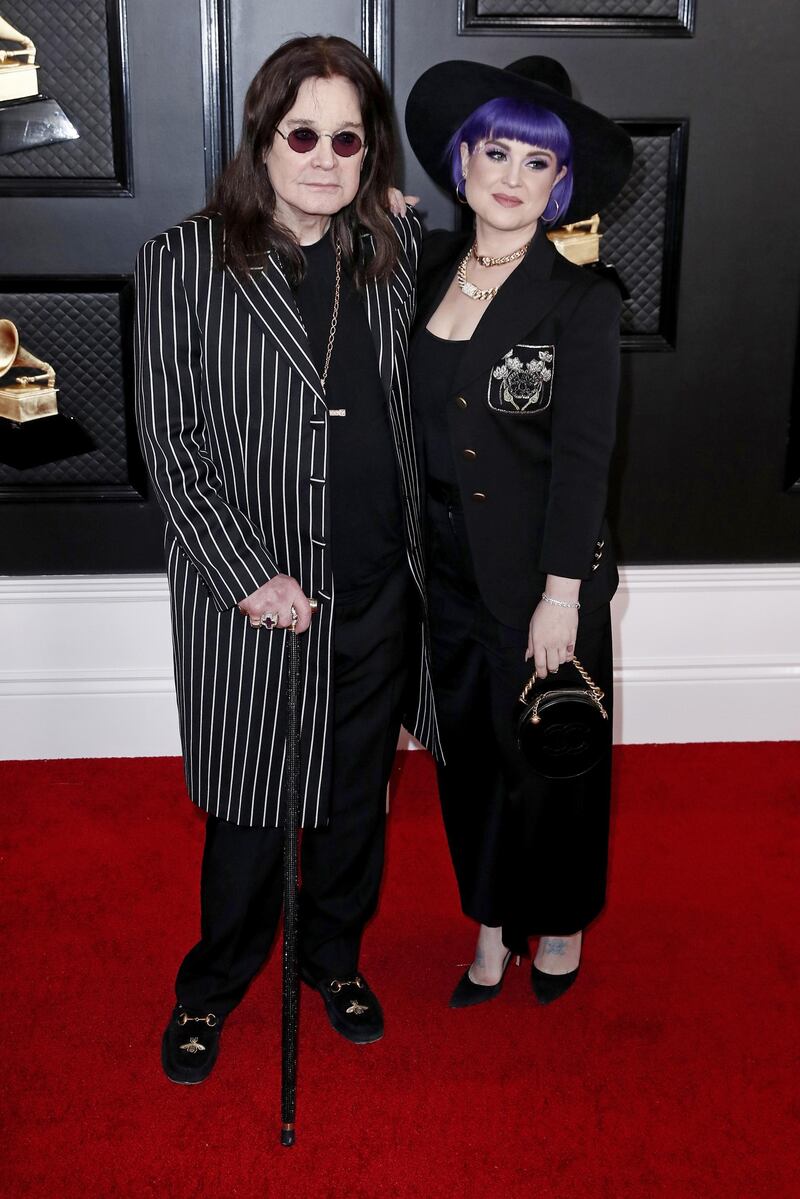 Ozzy Osbourne and Kelly Osbourne arrive for the 62nd annual Grammy Awards ceremony at the Staples Center in Los Angeles, California, USA, 26 January 2020.  EPA