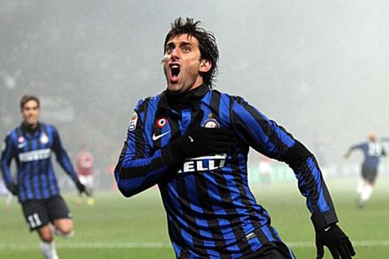 Inter's Argentinian forward Diego Milito scored the match-winner.