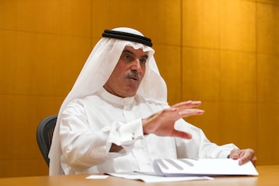 Dubai, United Arab Emirates, September 13, 2017:    Abdulaziz Al Ghurair, chief executive officer of Mashreq Bank during an interview at his office in the Mashreq Bank headquarters, in the Diera area of Dubai September 13, 2017. Christopher Pike / The National

Reporter: Mahmoud Kassem
Section: Business