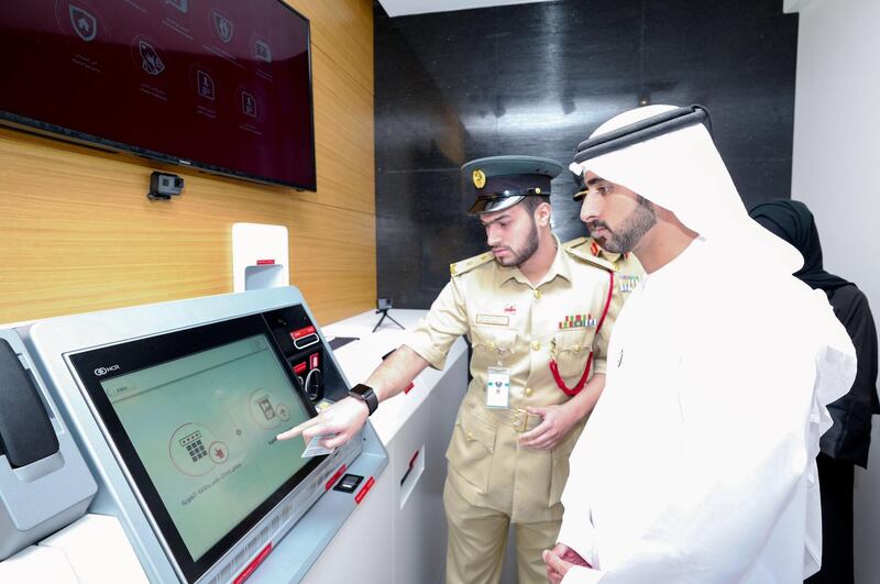 Sheikh Hamdan bin Mohammed bin Rashid Al Maktoum, Crown Prince of Dubai and Chairman of Dubai Executive Council, inaugurated a Dubai Smart Police Station, SPS. in the La Mer area of Dubai on October 3, 2018. The police station is the second SPS in the city following the opening of a branch in City Walk last September, the first-of-its-kind in the region and the world. Dubai Media Office / Wam