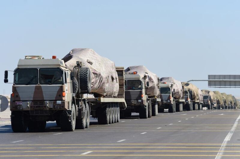 The vanguard of the UAE Armed Forces arrive in Saudi Arabia to participate in the military exercise “Northern Thunder”. Wam