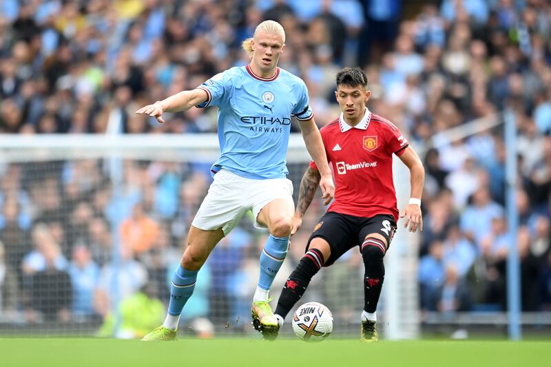 Lisandro Martinez 5: Struggled to stem the flow of relentless City attacks. Struggled against Haaland and his ability to find space – as well as his other qualities. Best defender, although the bar was low. Getty