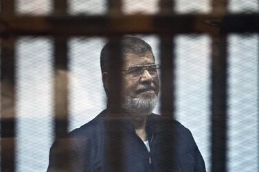 Egypt's ex-president Mohammed Morsi died in court on June 17, 2019. AFP, file