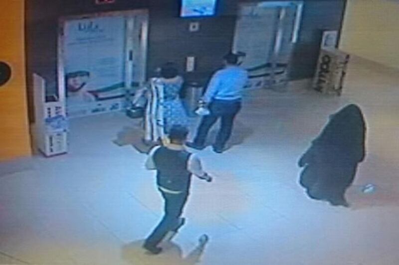 CCTV footage, released by Abu Dhabi Police showing the Reem Island murder suspect. Courtesy Security Media