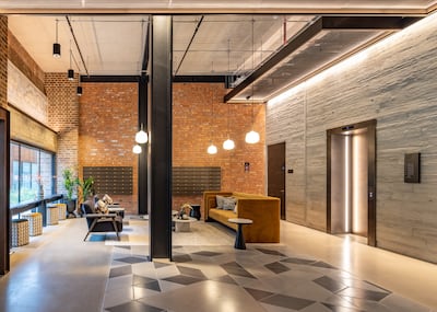 A lobby at Switch House West in Battersea Power Station. Photo: Battersea Power Station Development Company