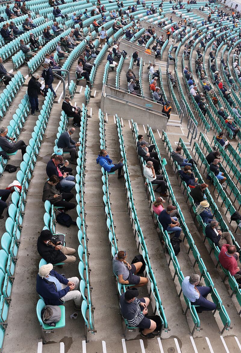 Fans watching the action at The Oval. Getty