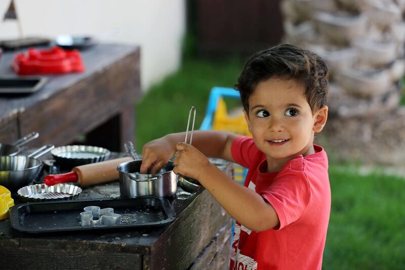 Dubai, United Arab Emirates - March 7th, 2018: Mateas aged 2. XDubai have launched a new park for kids - XPark Jr. Wednesday, March 7th, 2018 at Kite Beach, Dubai. Chris Whiteoak / The National