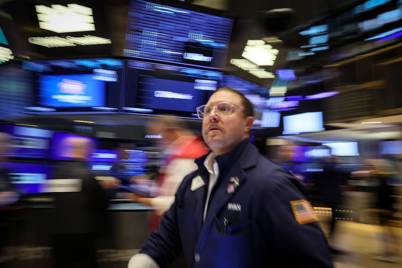 A trader at the New York Stock Exchange. The Bank of America’s February fund manager survey revealed the most bullishness since January 2022. Reuters