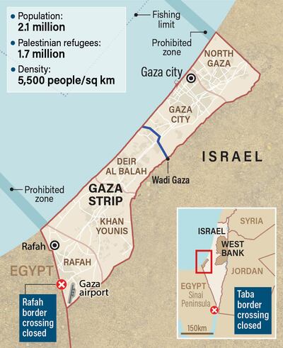 WADI GAZA MAP