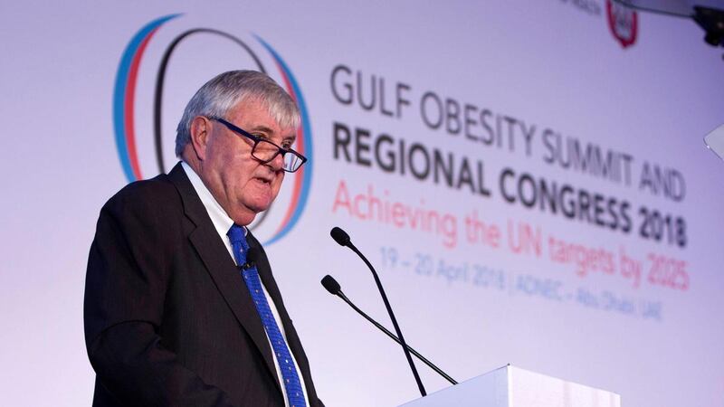   The global approach to tackling obesity must improve, said Professor Ian Caterson, lead researcher for the Action 1O report. Leslie Pableo for The National                              
