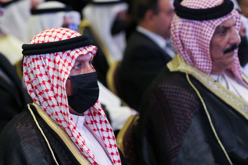 More than 300 Iraqis, including tribal leaders, attend a peace conference in Erbil.