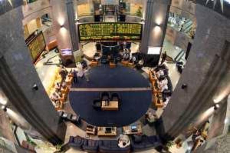 Abu Dhabi - October 7, 2008 - The floor of the Abu Dhabi Securities Exchange October 7, 2008. One investor said, "many people are very sad." ( Jeff Topping / The National ) *** Local Caption ***  JT-011-STOCKS 7F8Q2511.jpgJT-011-STOCKS 7F8Q2511.jpg