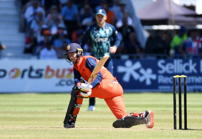 Netherlands' Scott Edwards scored 64 off 72 balls. Reuters