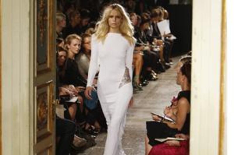 Pucci's spring/summer 2010 collection used flowing lines to create a "flamboyant, expansive and casually glamorous look".