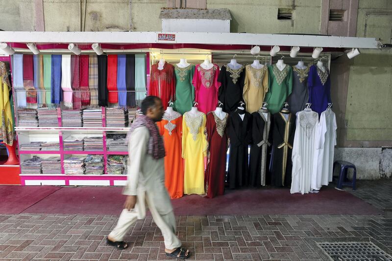 Dubai, United Arab Emirates - June 02, 2019: The Grand Souq, Deira. DeiraÕs souq area has been revamped. Sunday the 2nd of June 2019. Deira, Dubai. Chris Whiteoak / The National